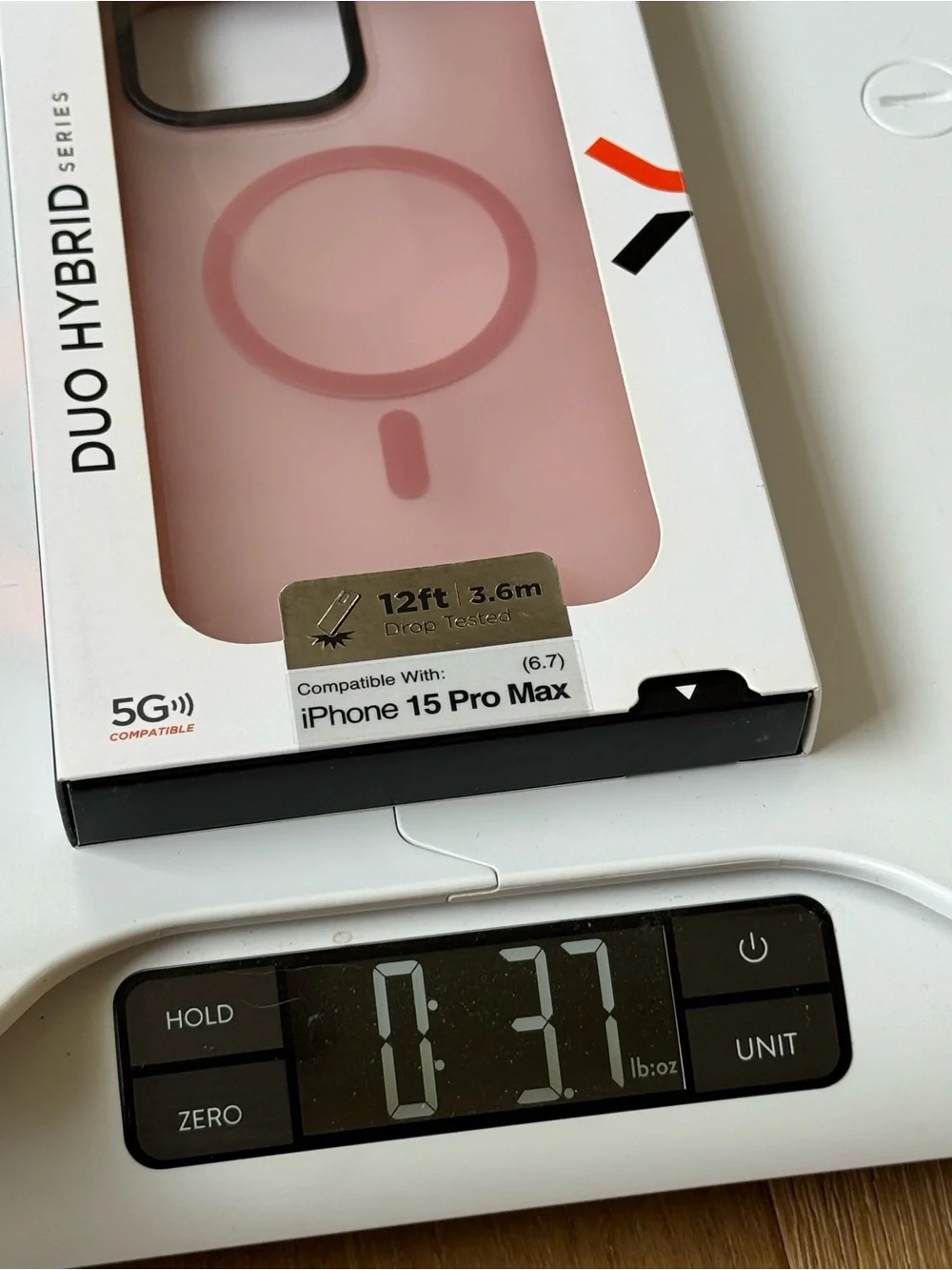 New xBase Duo Hybrid Pink MagSafe iPhone 15 Pro Max 6.7” Case Pink